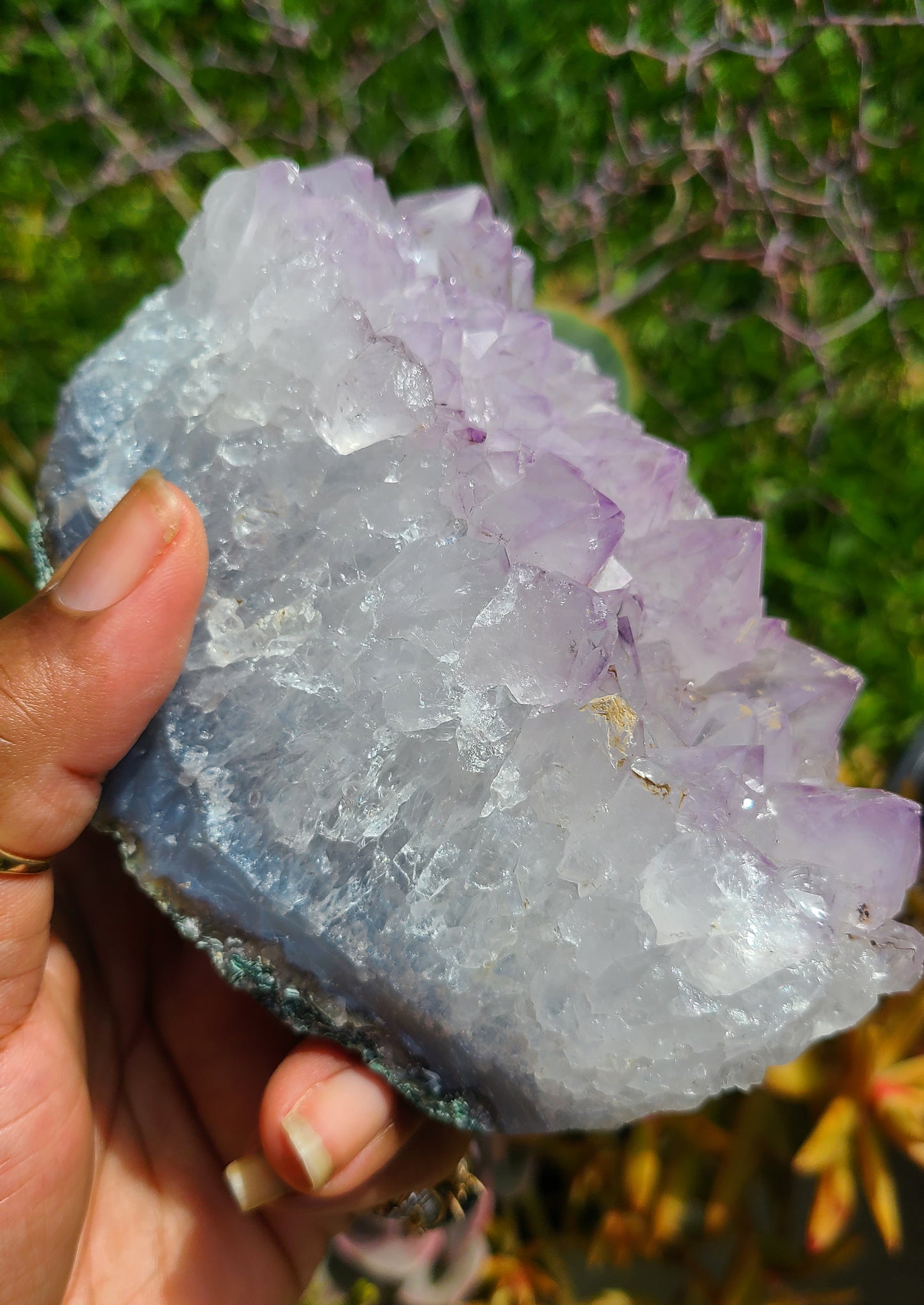 Small crystals Amethyst slab(10kg) brazil