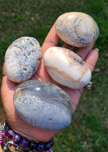 Dendritic Opal Palm Stones