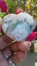 Load and play video in Gallery viewer, Mini Ocean Jasper Hearts (Lot 2)
