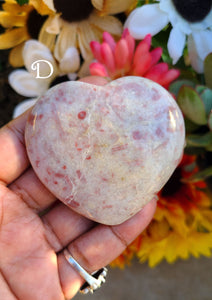 Awesome Strawberry Pegmatite Hearts (Lot 1)