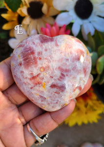 Awesome Strawberry Pegmatite Hearts (Lot 1)